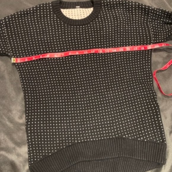 Lululemon Yogi Hearts Polka Dot Merino Wool Sweater - Picture 5 of 7